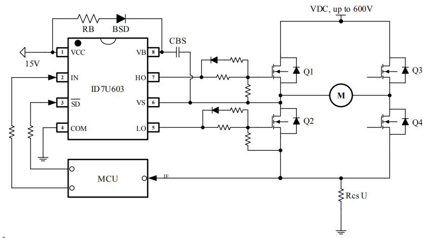 ir2104替代芯片ID7U603驱动原理